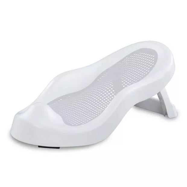 Sulankstoma kūdikio vonelė su termometru ir silikoniniu gultuku BATH&CARE Grey