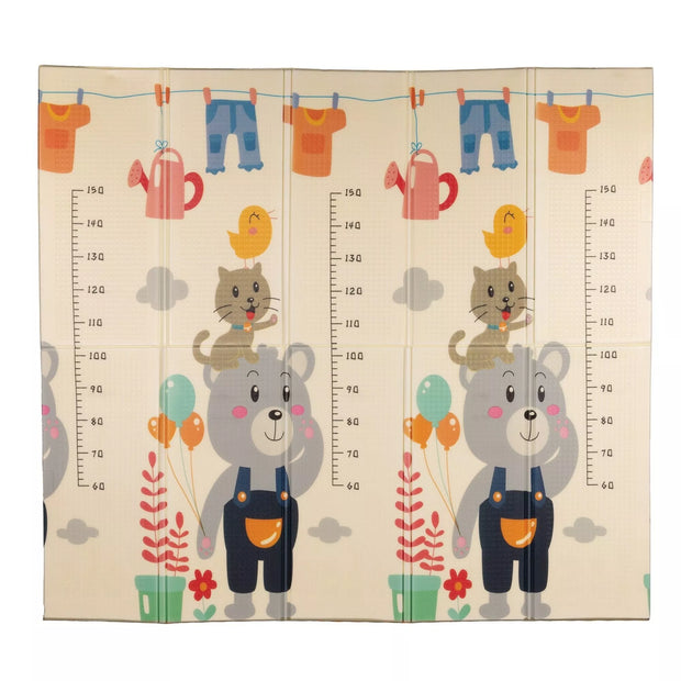 Sulankstomas, dvipusis putplasčio kilimėlis BEAR & ROAD