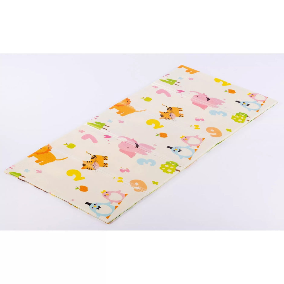 Sulankstomas, dvipusis putplasčio kilimėlis NUMBERS & GIRAFFE