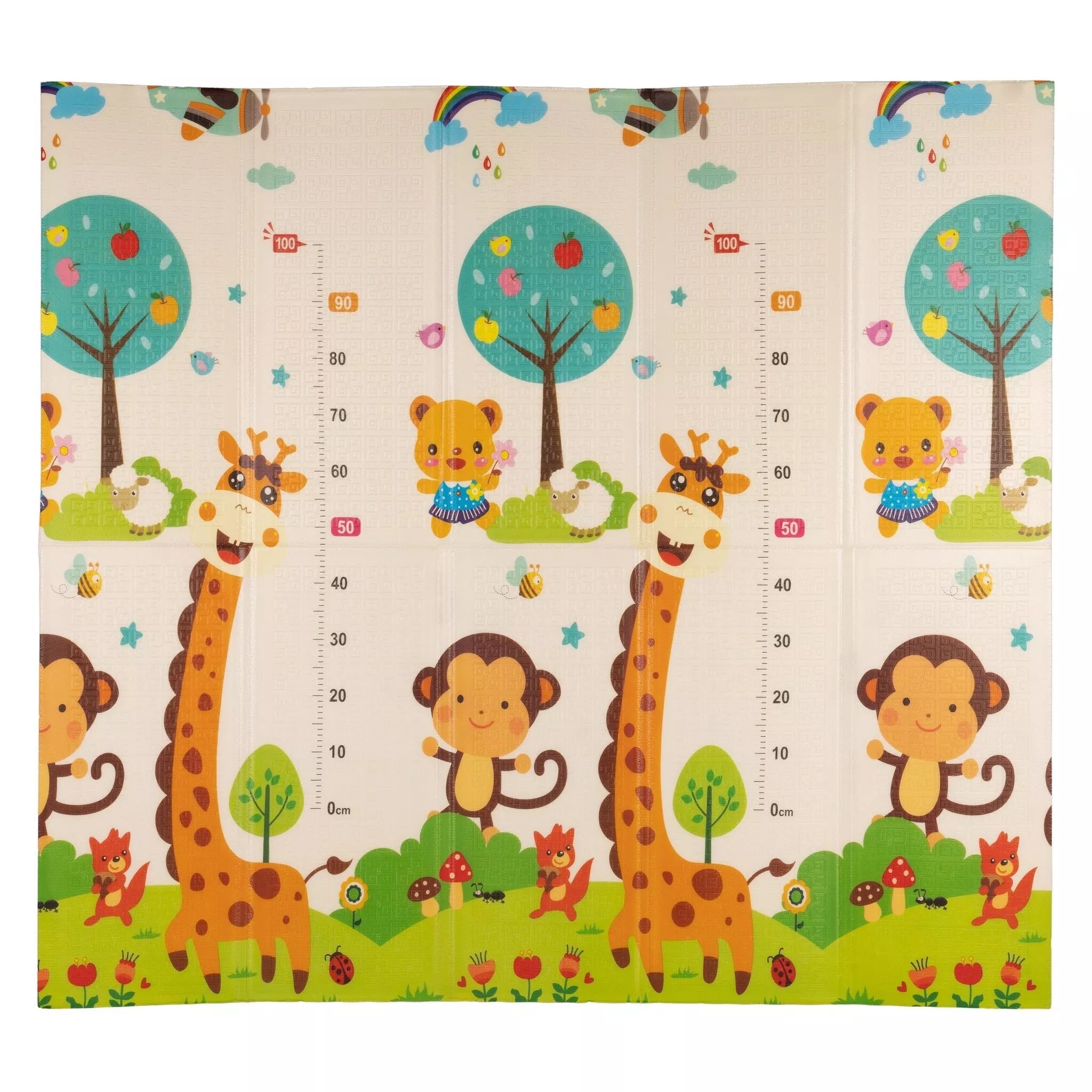 Sulankstomas, dvipusis putplasčio kilimėlis NUMBERS & GIRAFFE