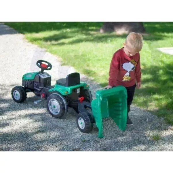 Traktorius minamas su priekaba PILSAN Green