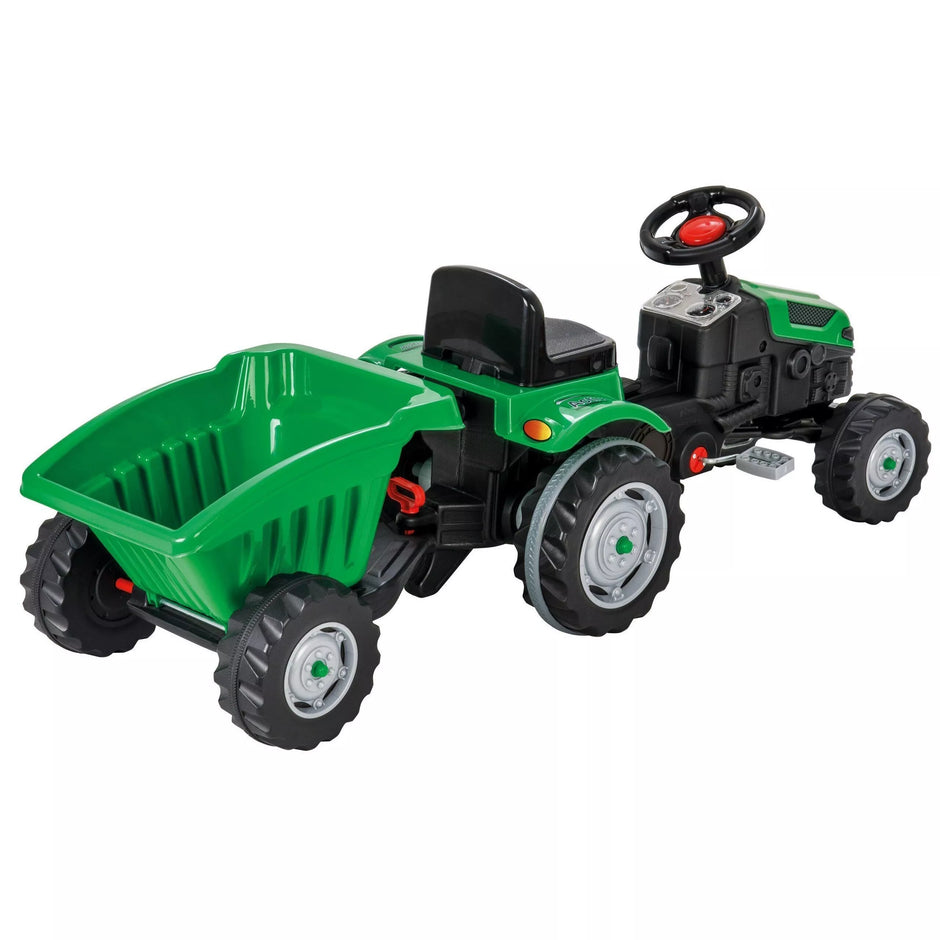 Traktorius minamas su priekaba PILSAN Green