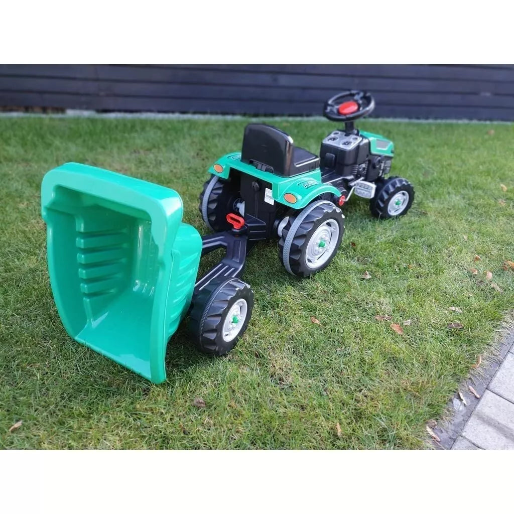 Traktorius minamas su priekaba PILSAN Red