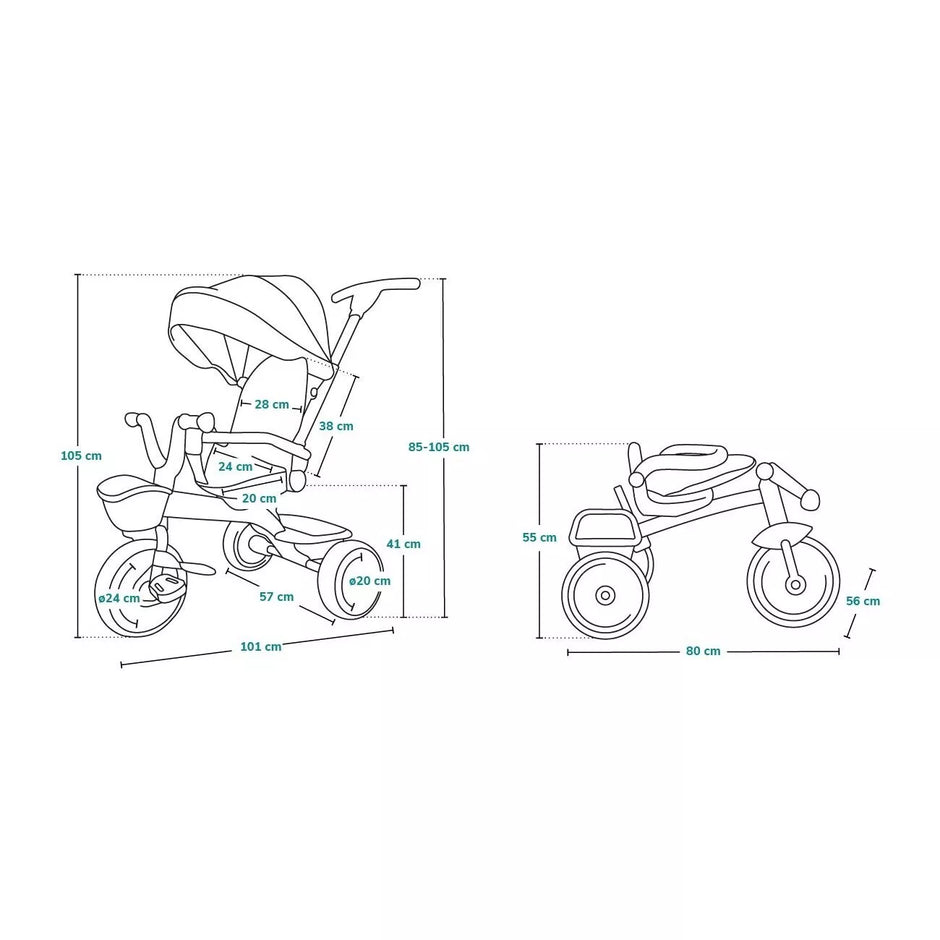 Triratukas Lionelo KORI, Stone Grey