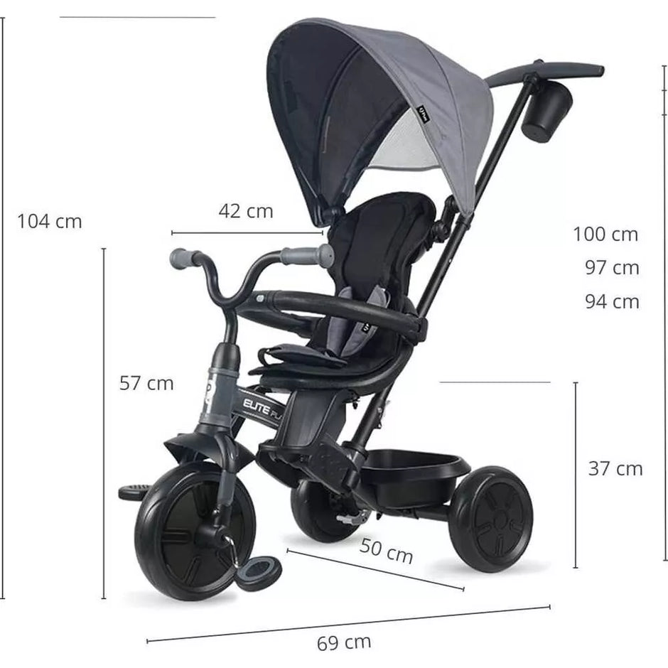 Triratukas QPlay 6in1 ELITE PLATINUM Grey