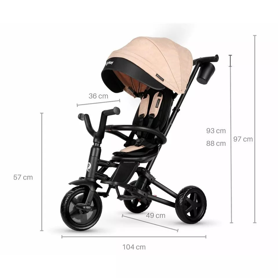 Triratukas sulankstomas  QPlay NOVA NIELLO Khaki