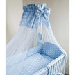 Užuolaidėlė-baldakimas lovytei Ankras Kropka Blue