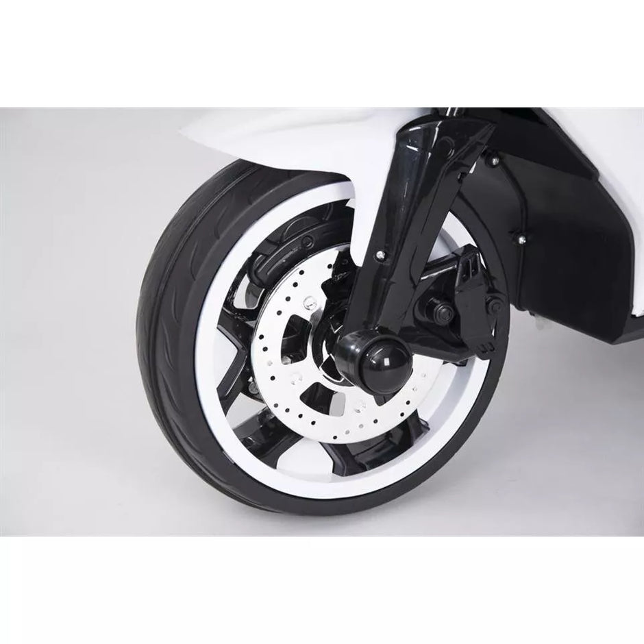 Vaikiškas elektrinis motociklas 01200ST-6V, White
