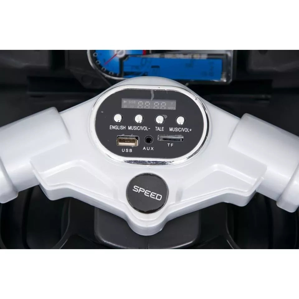 Vaikiškas elektrinis motociklas 01200ST-6V, White