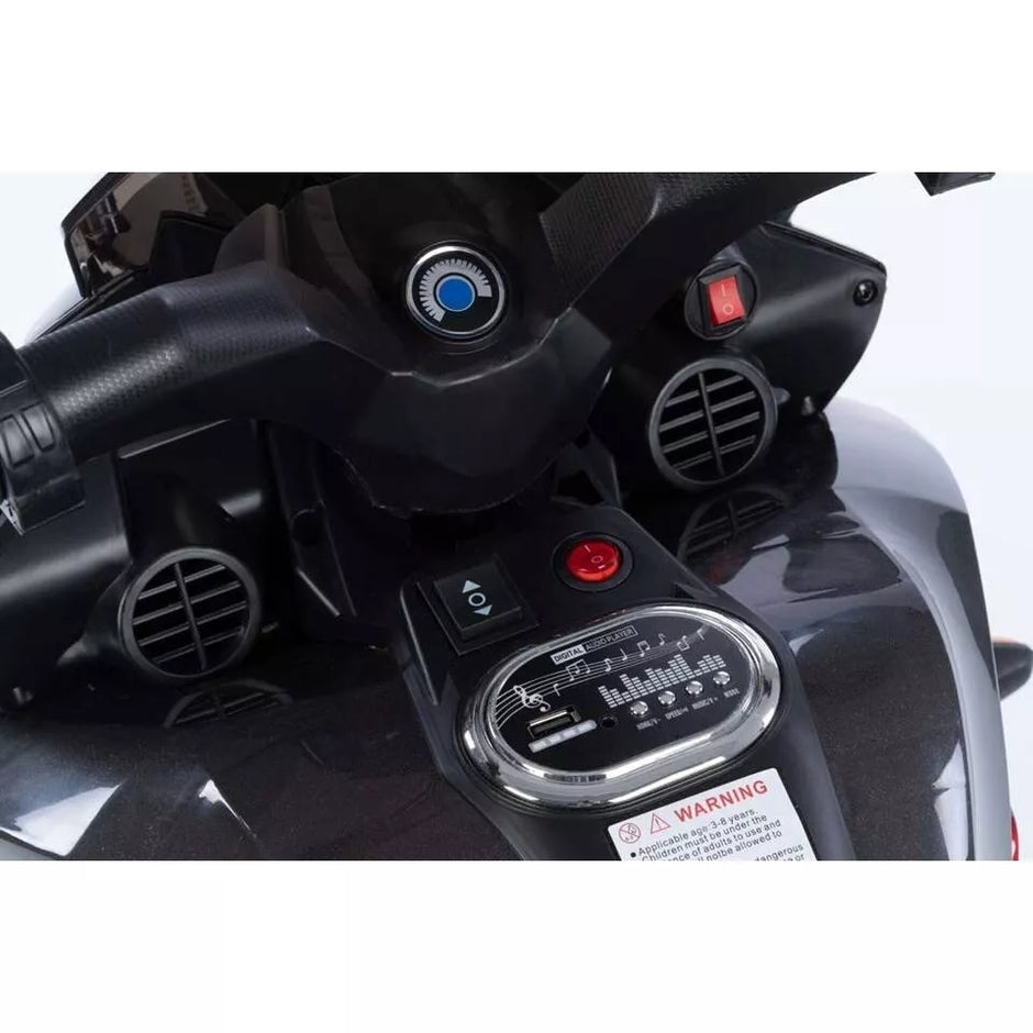 Vaikiškas elektrinis motociklas T1500-12V-EVA -Lakuotas, Blue