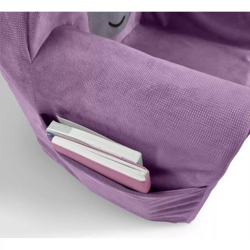 Vaikiškas fotelis Velvet HIPPO Purple