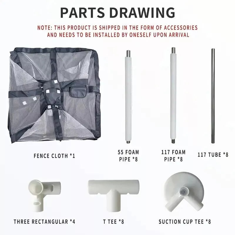 Vaikų žaidimų aikštelė 129x129 cm