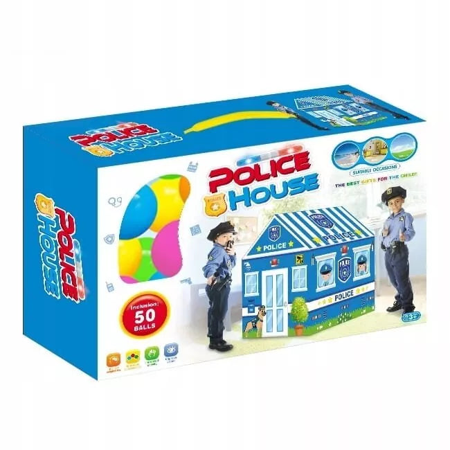 Vaikų žaidimų namelis-palapinė POLICE