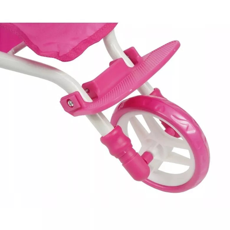 Vežimėlis lėlei 3 ratų 9326 Dots