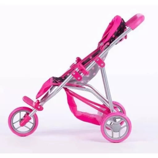 Vežimėlis lėlei 3 ratų 9326 Dots