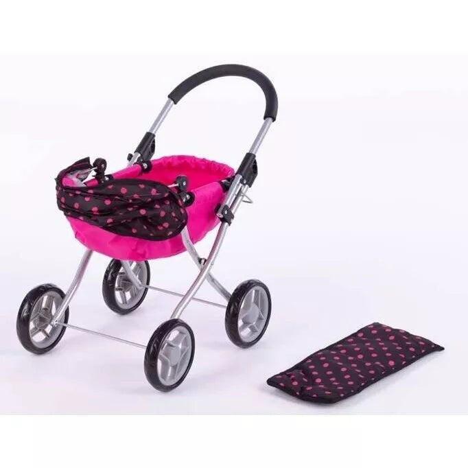 Vežimėlis lėlei SUSIE Pink Dots