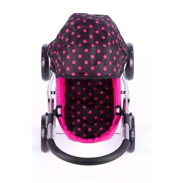 Vežimėlis lėlei SUSIE Pink Dots