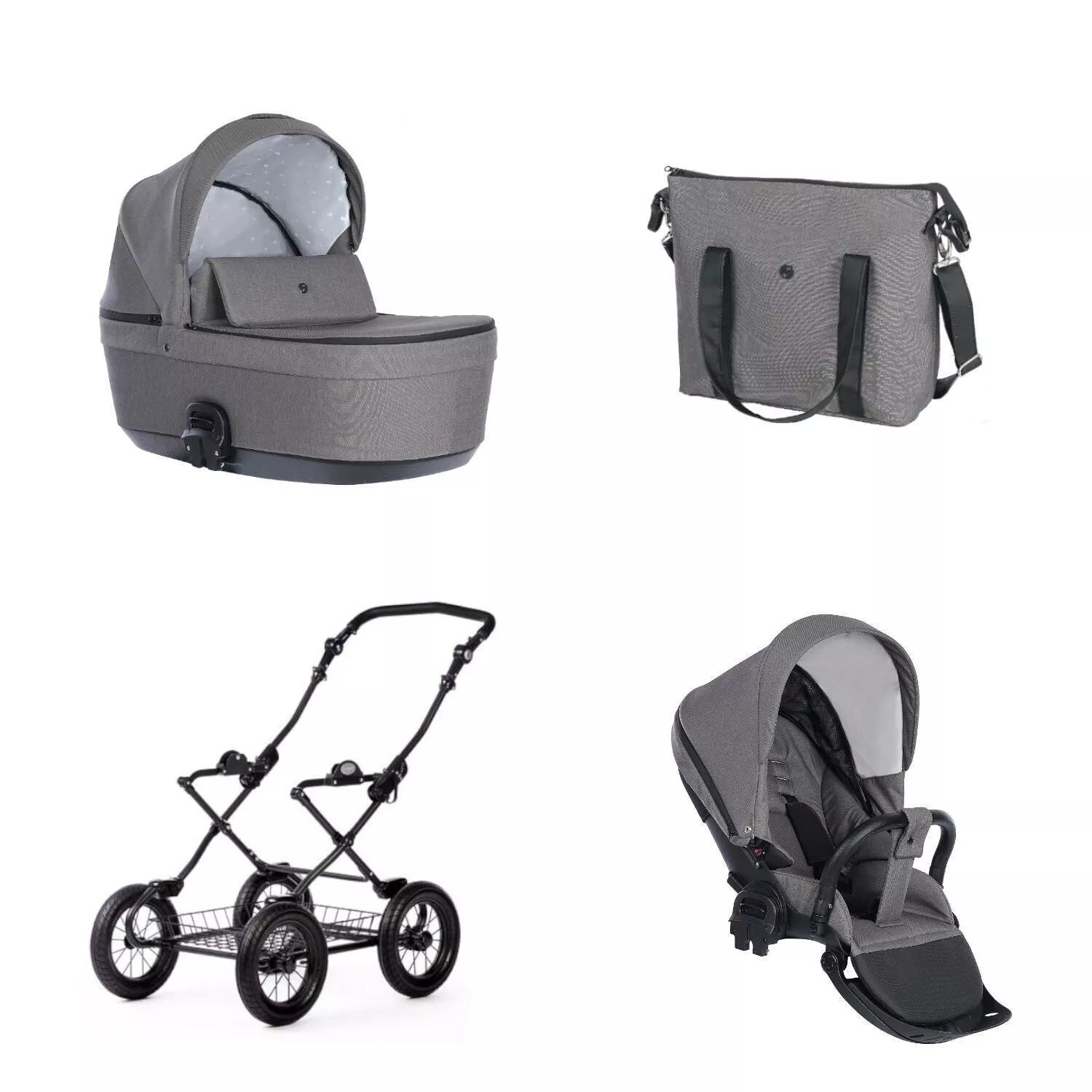 Vežimėlis Nord Comfort Plus Chassis 2in1, Shadow Grey