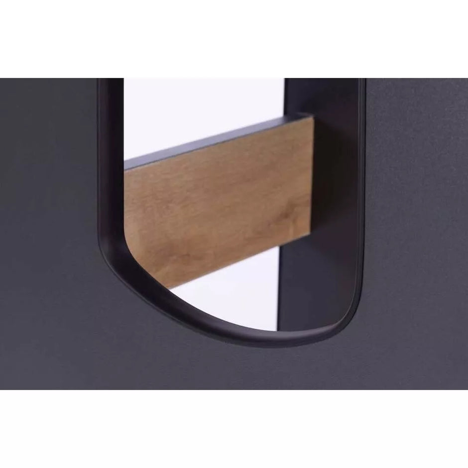 Virtuvės bokštelis vaikams Drewex KITCHEN HELPER Graphite/Oak