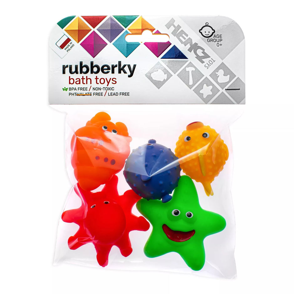 Vonios žaislai Hencz Toys Rubberky 836, 5 vnt