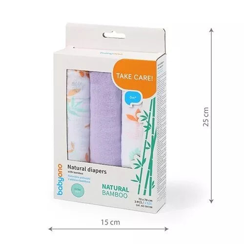 Vystyklai BAMBOO BabyOno 397/08-3 vnt