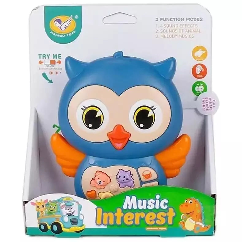 Žaislas muzikinis OWL Yellow