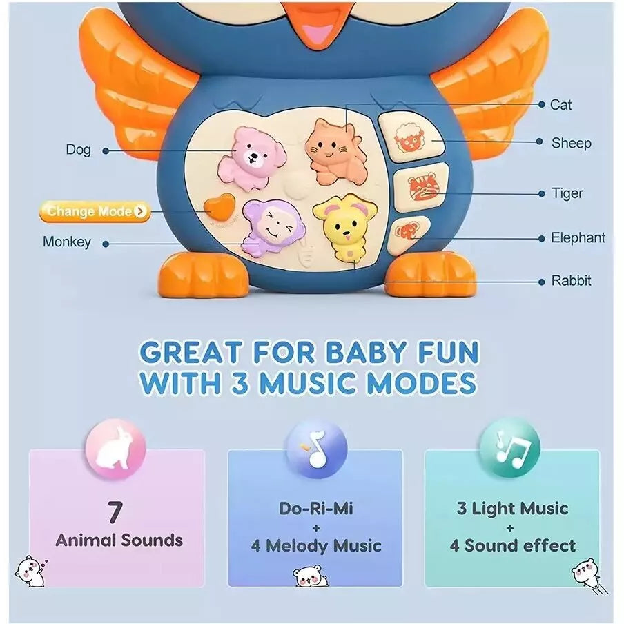 Žaislas muzikinis OWL Yellow