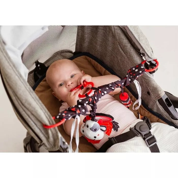 Žaislas prie vežimėlio Balibazoo  SENSORY TOYS COW