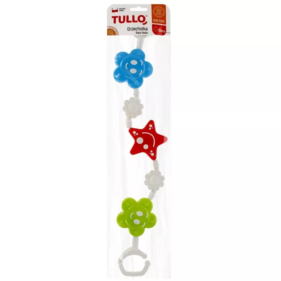 Barškutis prie vežimėlio TULLO FLOWERS & STAR